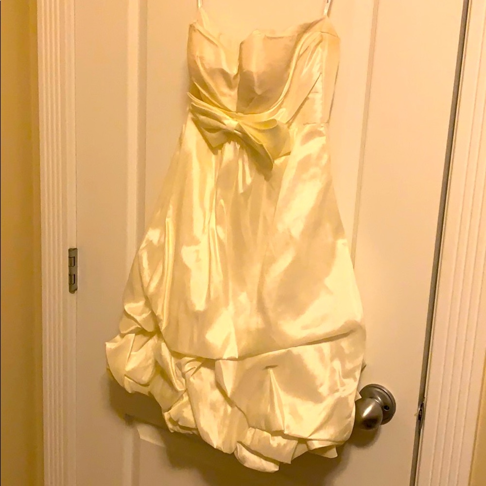 Strapless Cream Bridesmaid or Prom dress